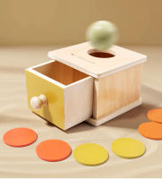 Juguetes De Madera Puzzle 2 En 1 Caja De Moneda Casa Juego De Objetos Permanencia Martillo Caja Caja De Bola Macarón Caja De Bola Batería Caja De Cajón - details 9