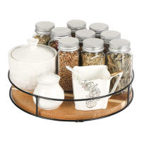 Organizador Giratorio De 360 Grados Para Cocina Y Pantry Ecológico De Madera Con Estante De Contado Versátil Para Almacenamiento De Sundries - details 6