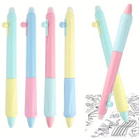 4Pcs/Box Bolígrafos De Gel Retráctiles Y Borrables 0.5 Mm Para Completar Sudoku Y Otros Uso En Escuela Y Oficina Sin Necesidad De Blanco Fuera - details 0