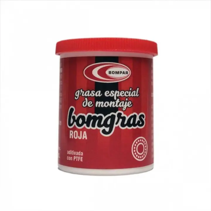 BOMPAR | Grasa De Montaje Roja Aditivada Con Teflón PTFE 70grs - Grasa especial de montaje color roja aditivada con TEFLÓN PTFE 1100; para engrasar cualquier pieza susceptible de desgaste y - 1