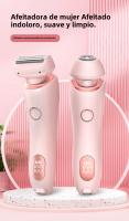 Epilador Eléctrico Para Mujeres 2 En 1 Recargable Doble Cabeza Impermeable Kit De Peluquería Corporal Para Eliminación De Vello Shaver Para Damas En El Bikini Y Axilas - details 5