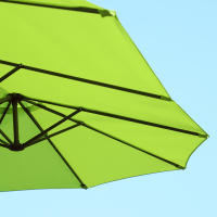 Outsunny Parasol de Jardín 460x270 cm Ovalado with manivela de mano, Parasol Doble Verde para Terraza y Jardín - details 2