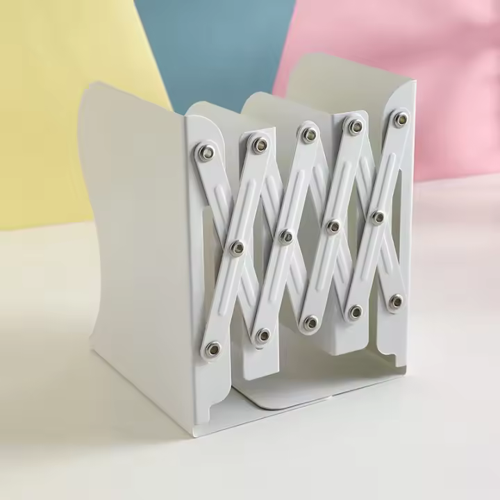 Estante De Libros Telescópico Y Duradero Para Estudiantes Y Oficina Organizador De Escritorio Multicolor Metal - 1