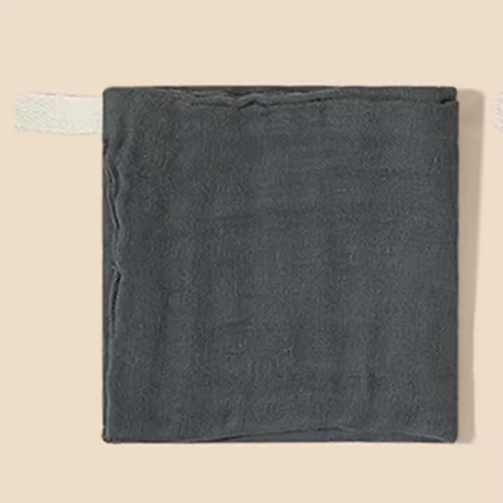 Babero de bebé de gasa de 6 capas de algodón puro de gran venta de INS, pañuelo cuadrado, toalla suave y cómoda para la cara del bebé - 1
