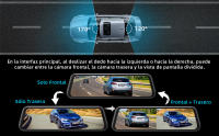 Cámara Retrovisor para Coche,4K Ultra HD Dashcam con 10" Pantalla Táctil,Tarjeta SD de 64G,170° Gran Angular,Sensor G,Monitor de Aparcamiento,Grabación en Bucle,Súper Visión Nocturna,WDR - details 1