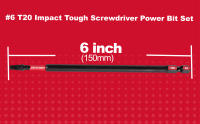 GEINXURN Impacto Duro #20 Tornillo 6 Pulgadas Insert Driver Bits Magnético T20 Poder Bits S2 Acero De Aleación T20 Conjunto De Destornilladores - details 2