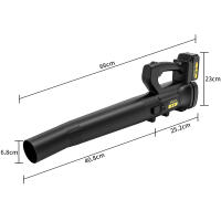 3000W Soplador de hojas inalámbrico - Soplador de hojas eléctrico inalámbrico de 21 V con 2 baterías y cargador, modo de 2 velocidades, soplador de hojas ligero de 2.0 Ah para cuidado del césped, patio - details 16