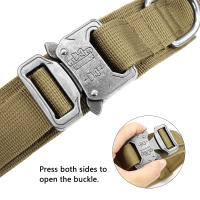 Collar Táctico Para Perros De Medio a Grande Camuflaje Duradero Para Caminar Y Entrenamiento Adecuado Para El Sheperd Aleman - details 3