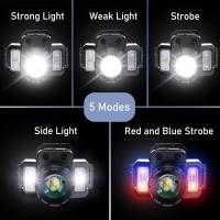 Linterna Frontal Recargable USB Con Sensor De Movimiento Y 5 Modos De Iluminación Zoomable Luz De Cabeza Para Exteriores - details 3