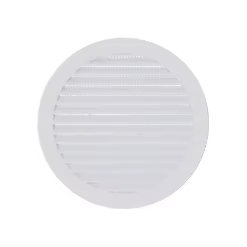 EDM Rejilla de Ventilación Redonda Empotrable con Mosquitera Ø150mm ABS Blanca - EDM - 87721 Rejilla de ventilación Accesorios Varios Bricolaje Rejilla - 1