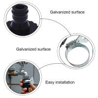 Conector De Riega Jardín Universal Para Grifo Con Diámetro Inferior a 20mm Tubo De Agua De Jardín Y Máquina De Lavar Rápido Material De Goma - details 6