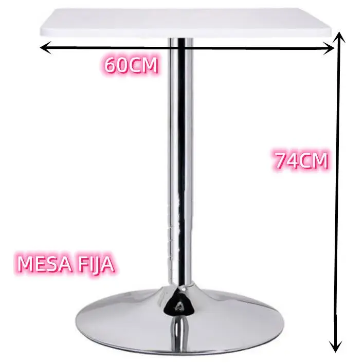Mesas de Bar redondas CUADRADO para bar, mesa de centro informal ,muebles de Metal y madera altos para club nocturno, comedor, Bar moderno, Cocina, fiesta, 75cm alto - 1