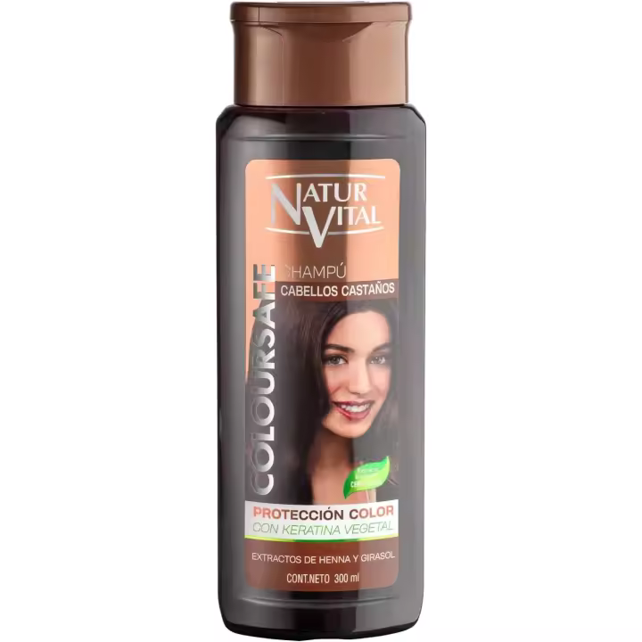 Champú Colorante Naturvital Coloursafe para Cabellos Castaños 300 Ml - 1