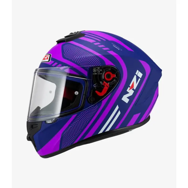 Casco Integral Nzi Trendy 2 connected dark rosa lila - 1
