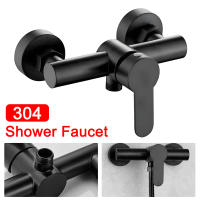 Grifo De Baño De Acero Inoxidable 304 Doble Control De Agua Caliente Y Fría Integrado En La Pared Estilo Contemporáneo - details 0