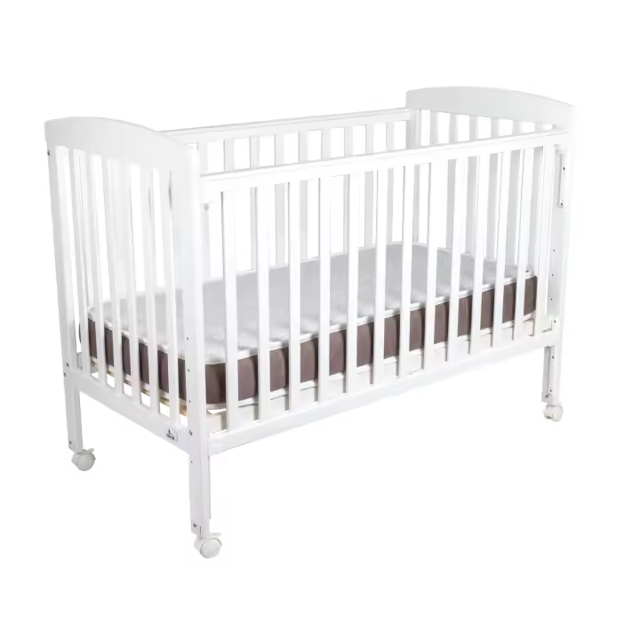 Toral Cuna Bebe Madera con Colchon Viscoelástico y Edredón Rosa. Cuna Colecho Bebe Modelo Verona. Cunas para Bebes Completas con Colchon. 3 Posiciones Lateral Deslizante y 5 Posiciones Somier. - 1