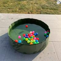 Petic - Piscina plegable para mascotas, bañera para perros, piscina plegable para interiores y exteriores con orificios de instalación y drenaje rápidos - details 2