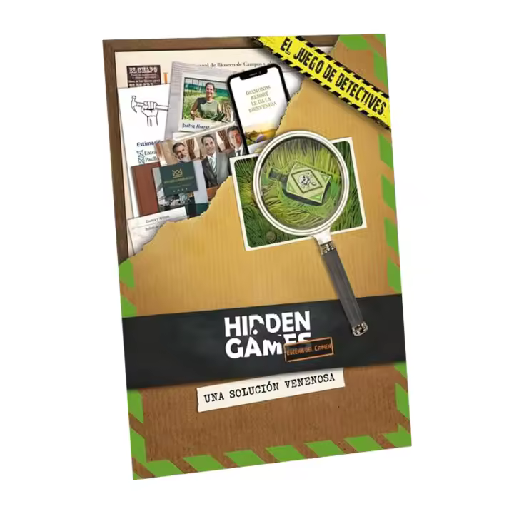 Hidden Games Escena del Crimen - Una solución venenosa - Español - Juego Realista de escenas del Crimen. emocionante Juego de Detectives. Juego Escape Room - 1