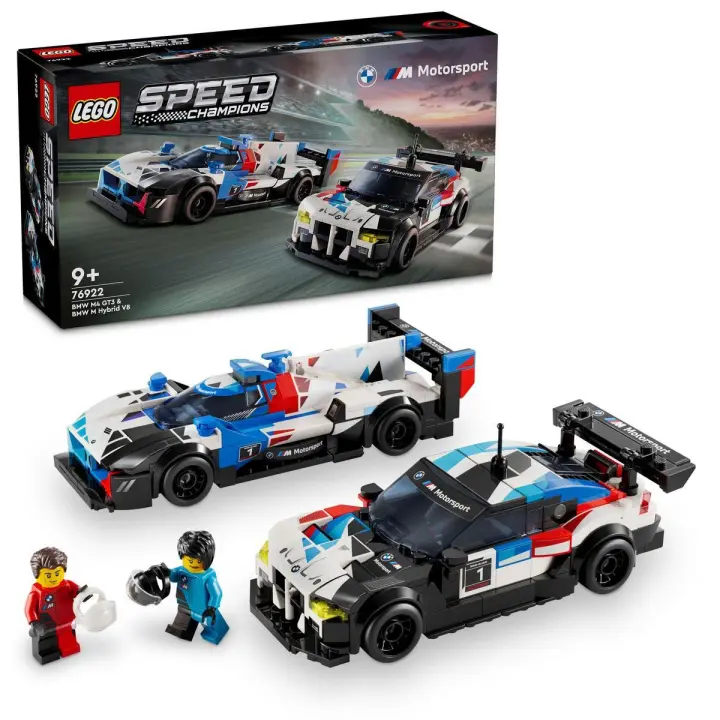 LEGO 76922 Speed Champions Coches de Carreras BMW M4 GT3 y BMW M Hybrid V8 Set - 1