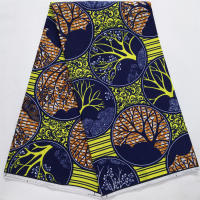 Tela De Estilo Nigéria Ghana Poliéster De Alta Calidad 6 Yardas 2025 Real Ankara Wax Lace Para Vestido De Fiesta Para Mujeres - details 7