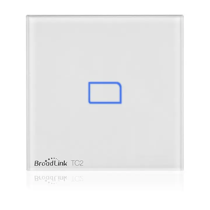 DAM. Interruptor táctil de 1 pulsador con control remoto mediante WiFi 8x3x8cm. - 1
