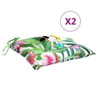 vidaXL Cojines para silla 2 uds tela Oxford multicolor 50x50x7 cm - details 1