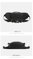 Bolsa De Cintura Para Hombres Antirrobo Con Correa Reflectante Múltiples Funciones Bolsa De Hombro Estilo Casual Material Nylon - details 25