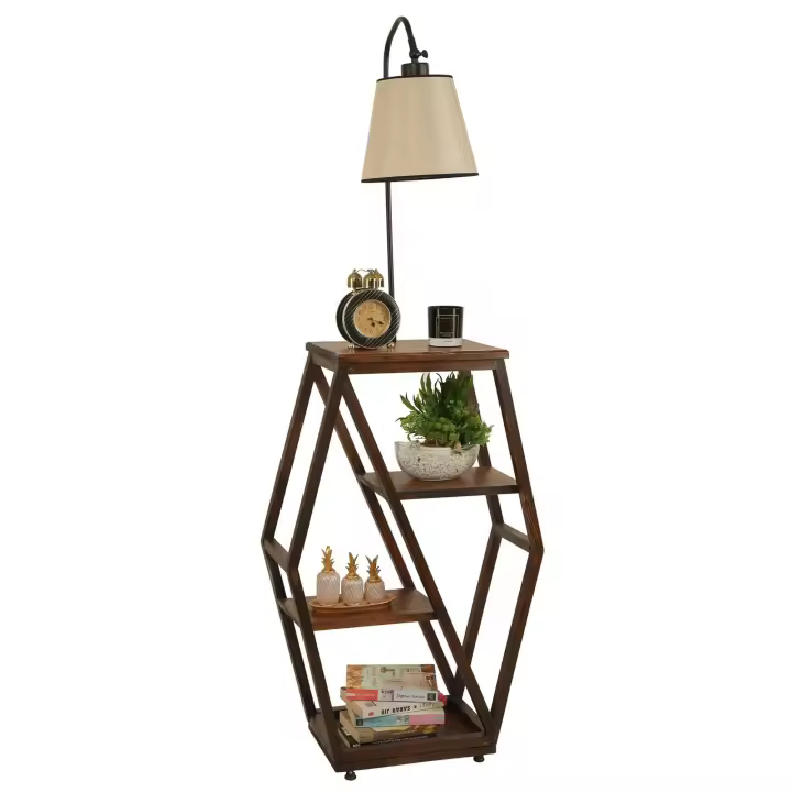 Lámpara de pie WELLHOME con Estructura de metal color Beige - 1