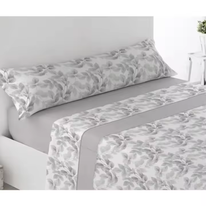 Juego Sábanas (3 piezas): sábana encimera + sábana ajustable + 1 fundas de almohadade 90x135x150cm 100% poliéster. - 1