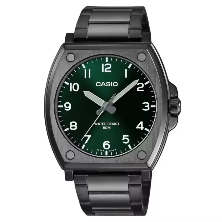 reloj clásico hombre Casio MTP-E730B-3A 43.40mm 50m WR acero inoxidable con baño de iones manecillas luminosas - 1