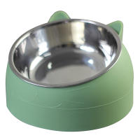 Tazas Para Gatos De Acero Inoxidable Con Base Antideslizante Alimentación Y Agua Protectora De Cuello Taza Inclinada 15 Grados 200ml - details 4