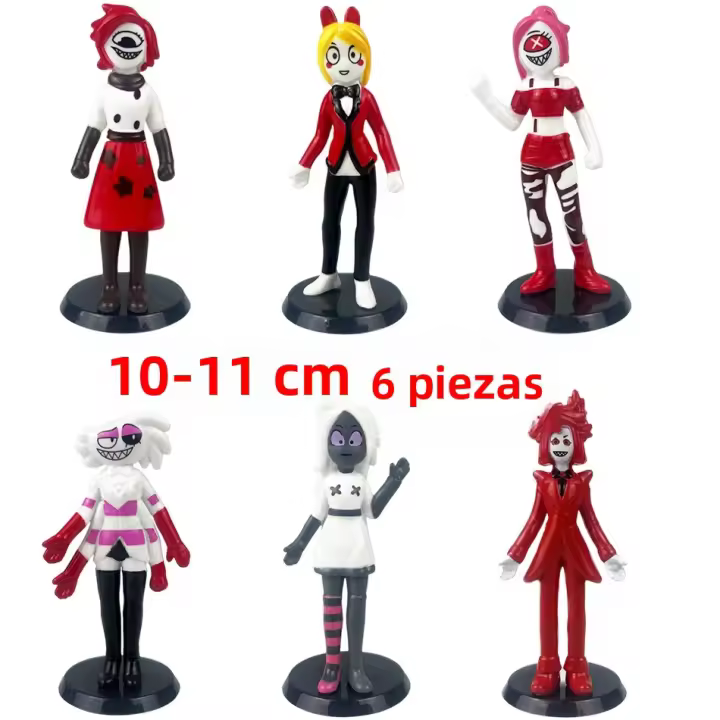 Set De 6 Figuras Alastor PVC Para Niños Juguete De Acción Hells Cos Hotels Regalo De Navidad Para Niños Adolescentes Y Adultos - 1
