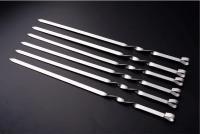 6Pcs Palillos De Barbacoa De Acero Inoxidable 50cm Anchos Para Barbacoa Herramientas De Camping Al Aire Libre Utensilios De Cocina Accesorios Para Picnics - details 16