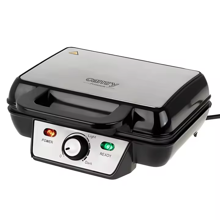Adler Gofrera Compacta 1600 W - Prepara 2 Gofres Al Mismo Tiempo - 1