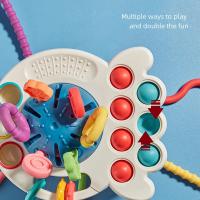 Juguetes Sensoriales Montessori De Silicona Pulpo Con Cuerda Para Bebé Juego Interactivo De Desarrollo Infantil En Preescolar - details 3