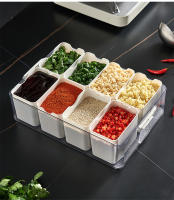 Jars De Almacenamiento Para Especias Caja De Mezcla De Condimentos Contenedores De Alimentos Organizador De Cocina Material De Plástico Estilo Moderno - details 13
