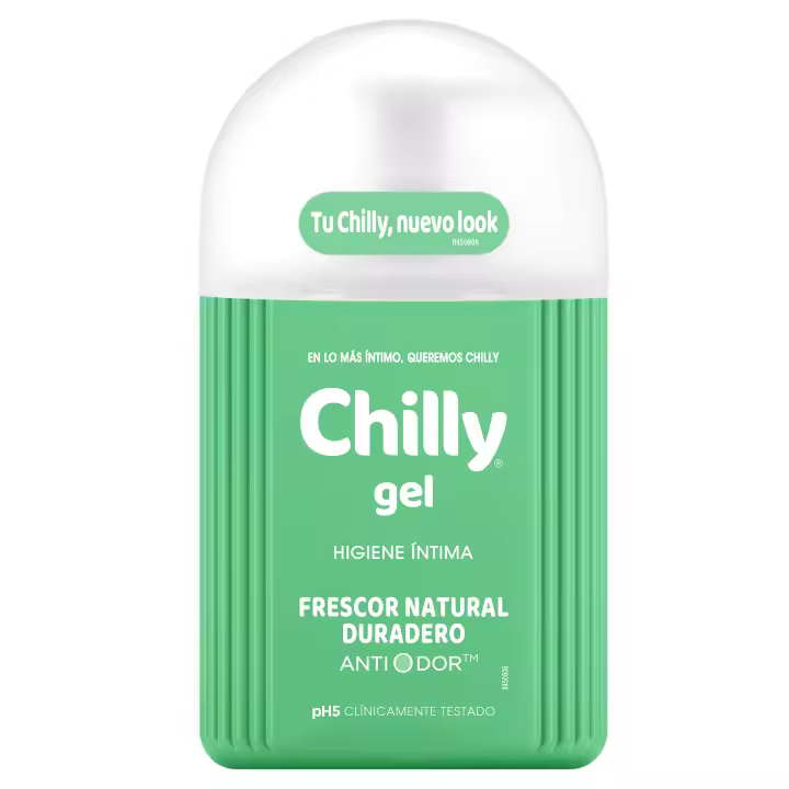Chilly - Gel de Higiene Íntima Gama Frescor Natural Duradero, 250 ml, Limpieza Suave y Sensación de Frescura Prolongada, Molécula ANTI-ODOR, Apto para Uso Diario - 1