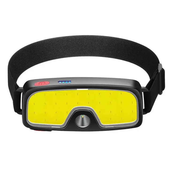 Linterna Frontal COB LED Super Brillante Recargable 180° Lámpara De Corbata Impermeable Para Actividades Al Aire Libre Como Ciclismo Pesca Camping Y Senderismo - 1