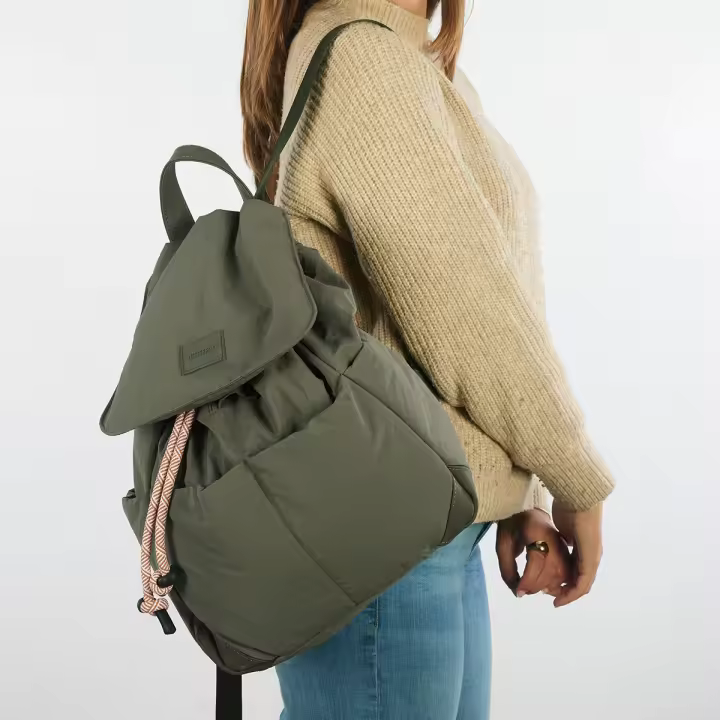 Gioseppo Mochila Acolchada Color Caqui con Bolsillos - Ortley - 1