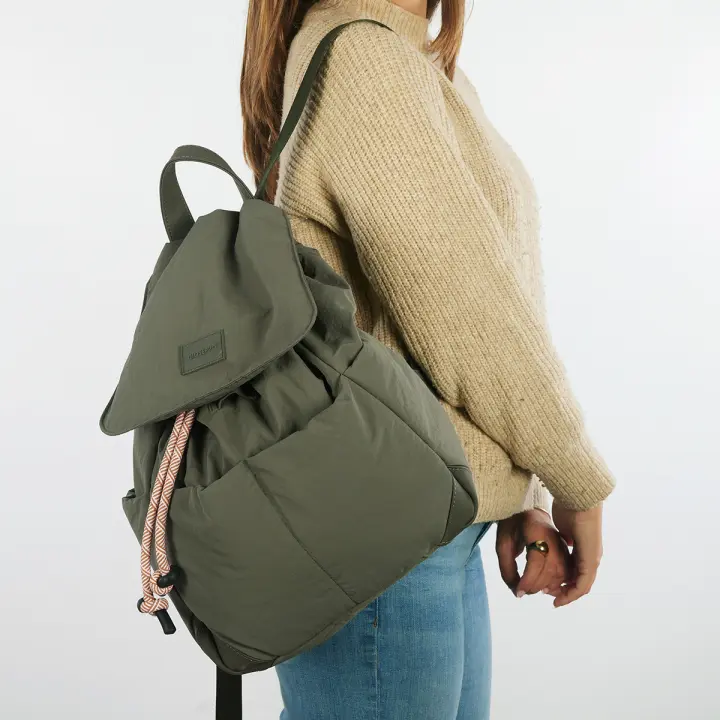 Gioseppo Mochila Acolchada Color Caqui con Bolsillos - Ortley - 1