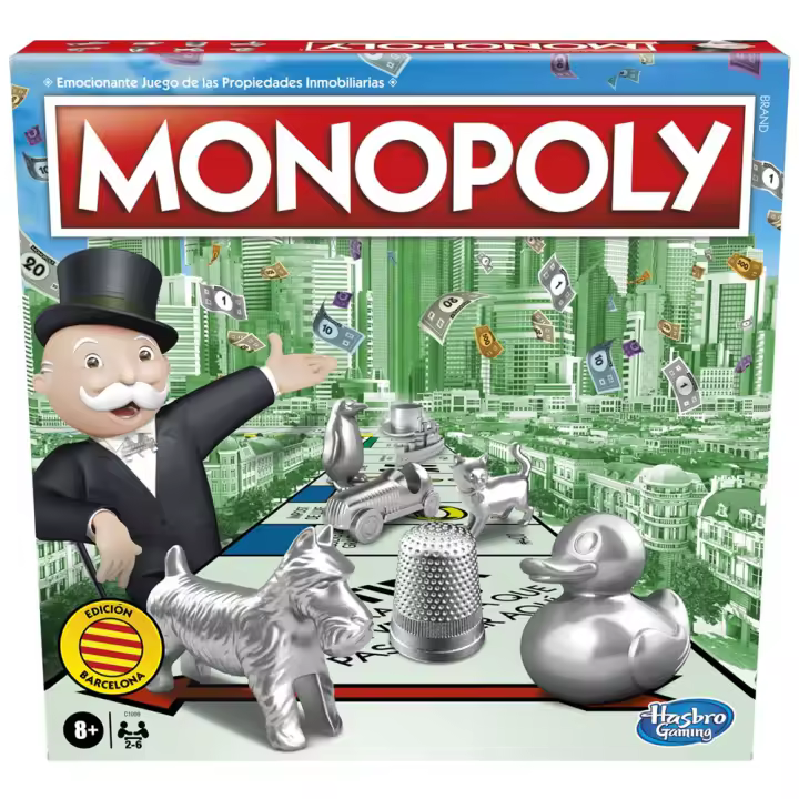 Juego Monopoly Barcelona Hasbro (C1009533) - 1