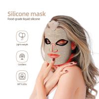 Máscara Facial De Silicona LED 3D Con Terapia De Luz Roja Para Belleza Y Cuidado De La Piel 7 Colores Reparación Y Blanchimente Sin Cable - details 3