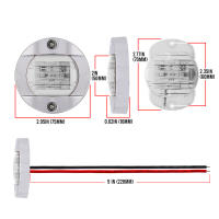 Luz De Anclaje Para Barco LED 6 LEDs 3 Pulgadas Montaje Trasero Cromado Impermeable 12V DC Luz De Navegación Marina ABS - details 1