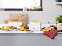 Tostador Tristar BR-1009 – 650W, 2 Ranuras, Función Relleno, 6 Niveles de Tostado + Rejilla para Panecillos – Blanco Metalizado (Clase A) - details 1