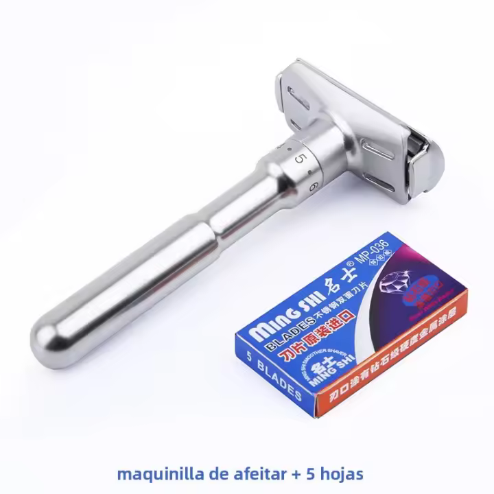 Ajustable Cuchilla De Seguridad Para Hombres Y Mujeres Corte Suave Para Rostro Cuerpo Y Axilas Material De Aleación De Zinc - 1