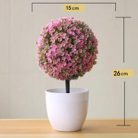 Arbusto Bonsái Artificial En Maceta Decoración Para El Hogar Fiesta Jardín Regalo De Día De La Madre Navidad Sin Riegos Necesarios - details 8