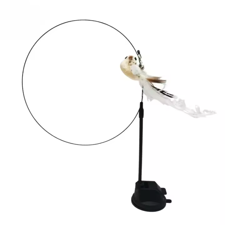 Juguete Interactivo Para Gatos Palillo Manual Libre Juguete De Tejido Para Gatos Juguetes De Vela Con Pájaros Y Plumas Accesorios Para Mascotas - 1