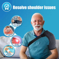 Almohadilla De Alivio De Dolor De Hombro 1Pc Muñequera De Compresión Ajustable Soporte Rotador Para Hombres Y Mujeres Apta Para Ambas Manos - details 6