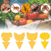 40Pcs Trampas De Moscas De Hongo No Tóxicas Y Olorosas Para Proteger Plantas Uso Interior Y Exterior Forma De Gato Perro Mariposa Girasol Tamaño 5.31x3.27x1.18 Pulgadas - details 3