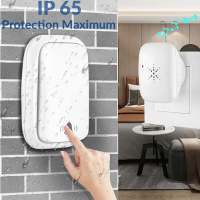Timbre Inalámbrico y Sin Bathería Exterior Impermeable IP 65 Primavera Humeda, Blanco - details 1